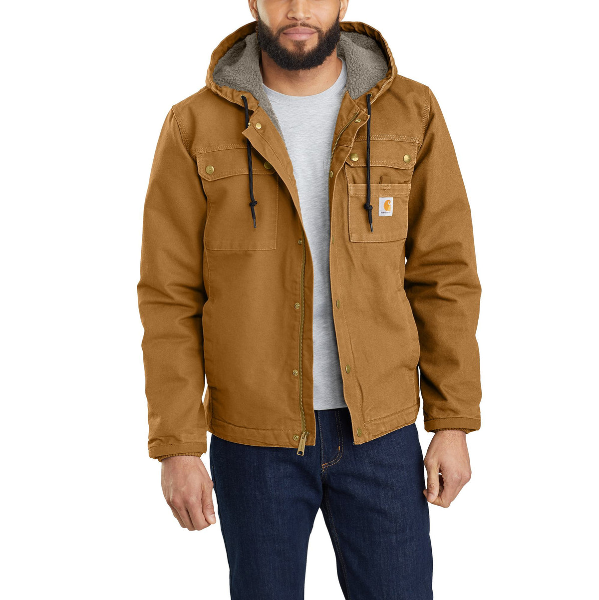 Carhartt Men's Bartlett Jacket Jackets & Coats Carhartt Carhartt Brown 2XL Reg