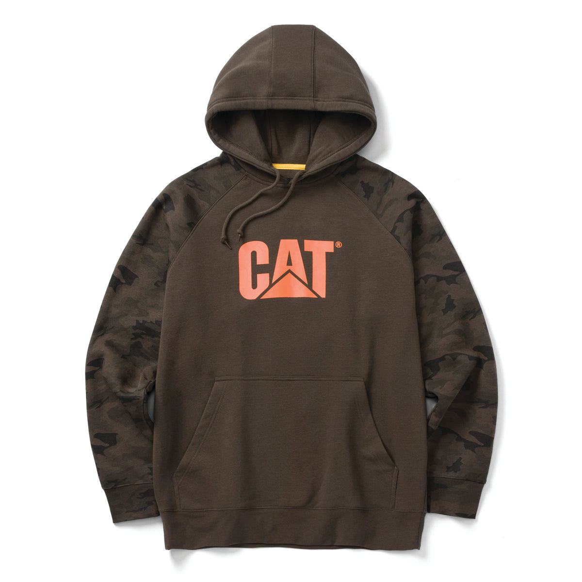 CAT Men's Colorblock Raglan Logo Hoodie Sweatshirts & Hoodies CAT Night Camo/Blaze 2XL Reg