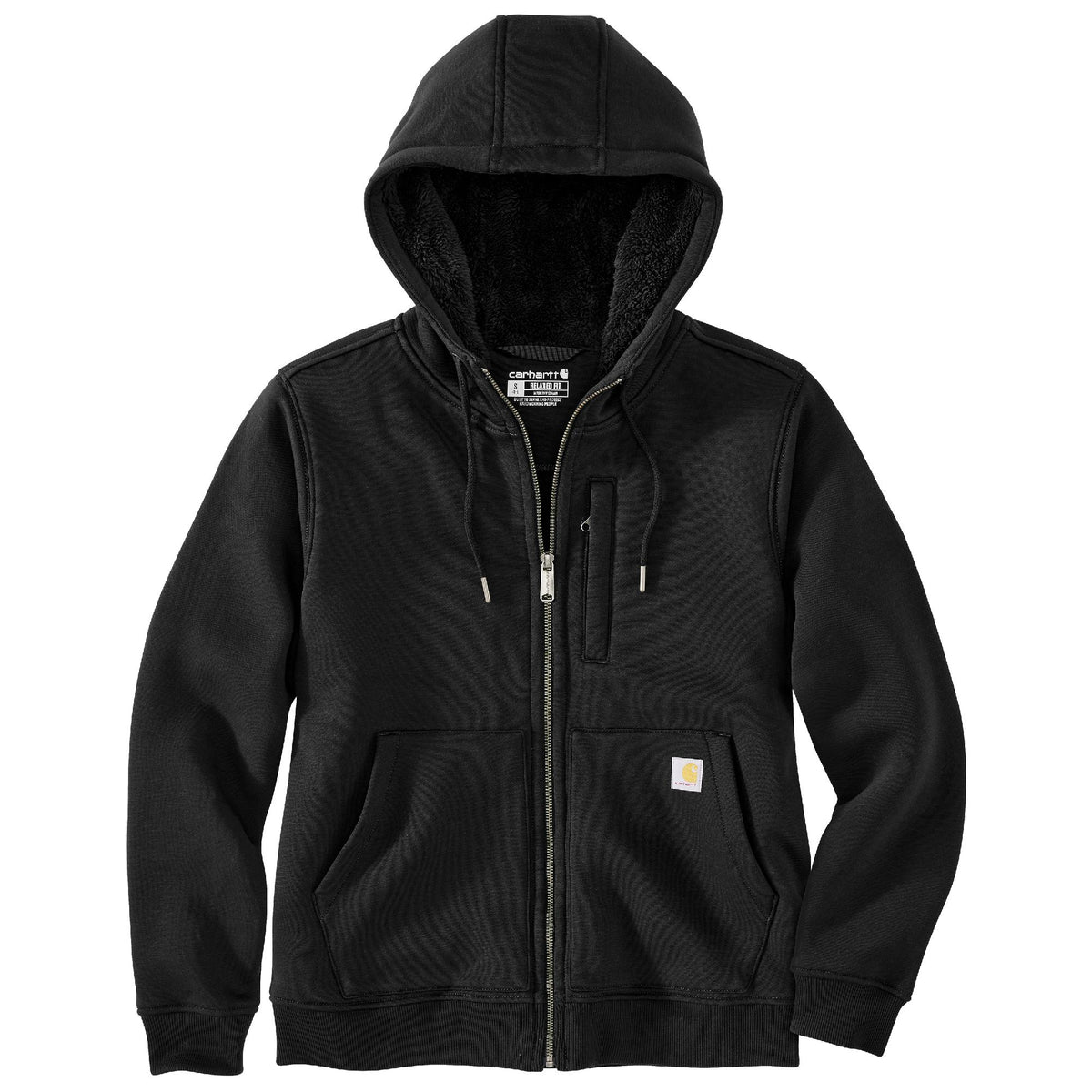 Carhartt Women's Relaxed Fit Sherpa-Lined Full-Zip Hoodie Sweatshirts & Hoodies Carhartt