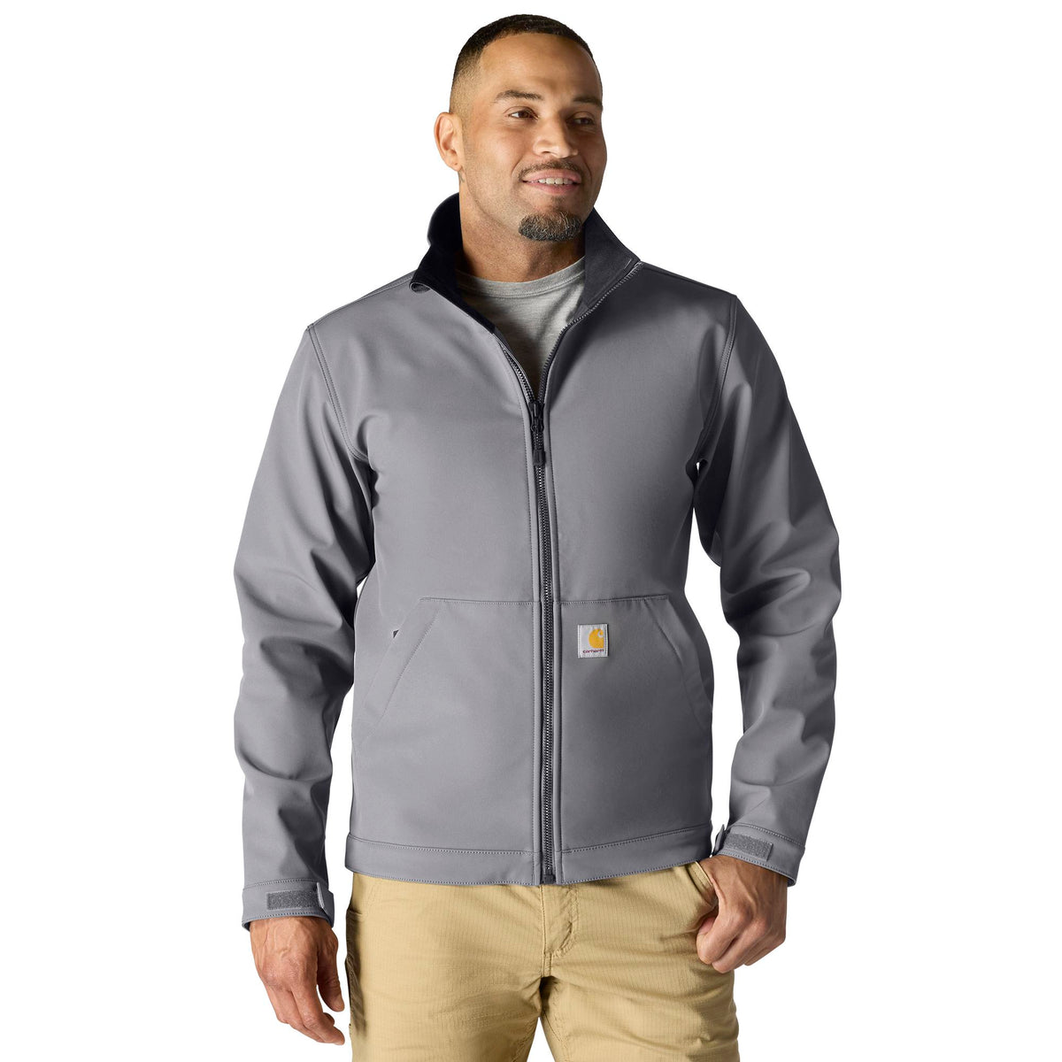 Carhartt Men's Rain Defender Relaxed Fit Softshell Jacket Jackets & Coats Carhartt Steel 2XL Reg