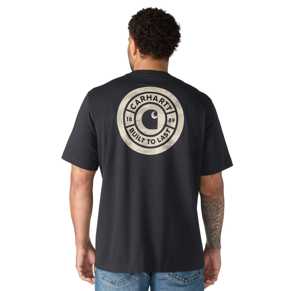 Carhartt Men's Irvine Relaxed Camo Rivet T-Shirt T-Shirts Carhartt Black 2XL Reg
