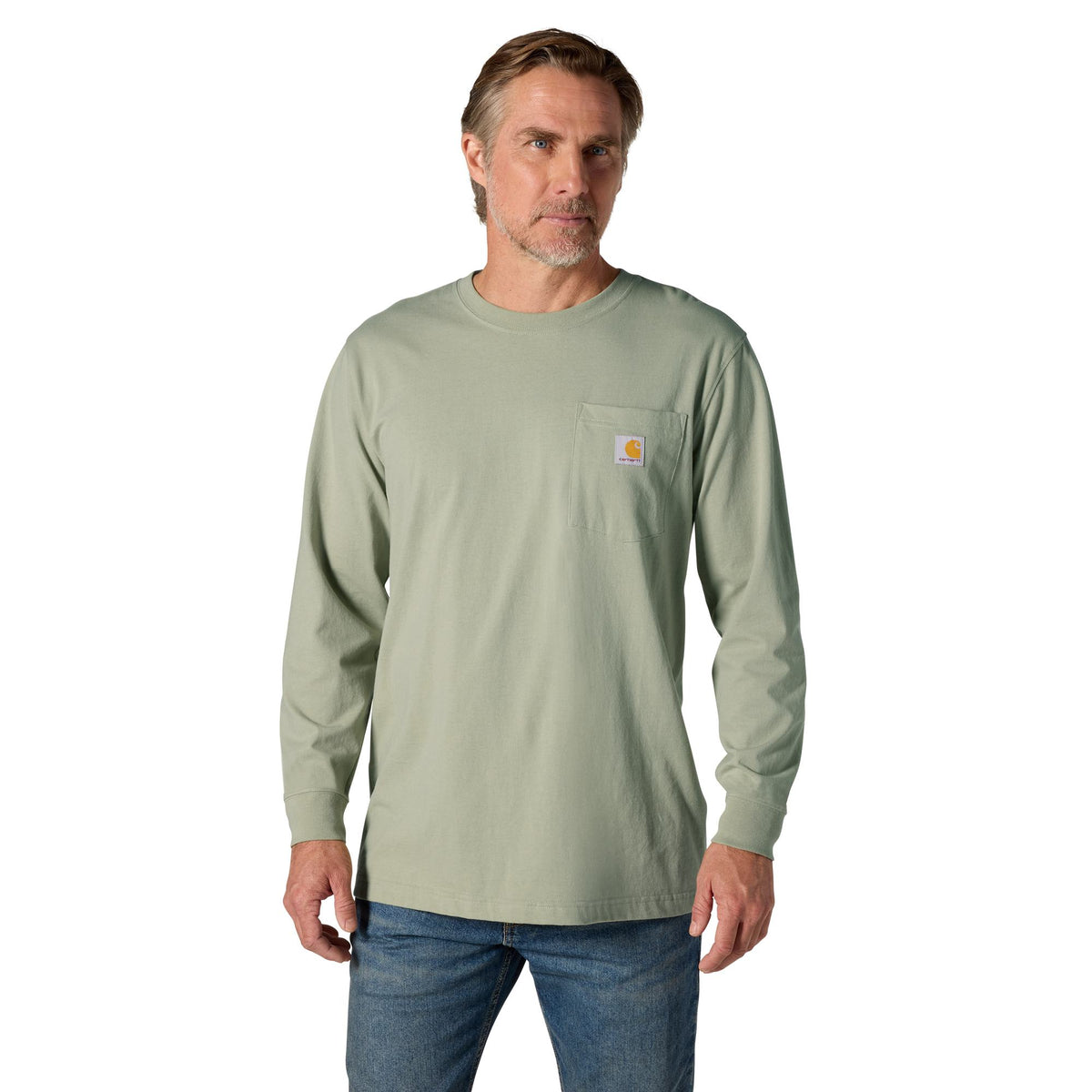 Carhartt Men's Irvine Tough C Graphic Relaxed Fit Pocket Long Sleeve T-Shirt Long Sleeve T-Shirts Carhartt