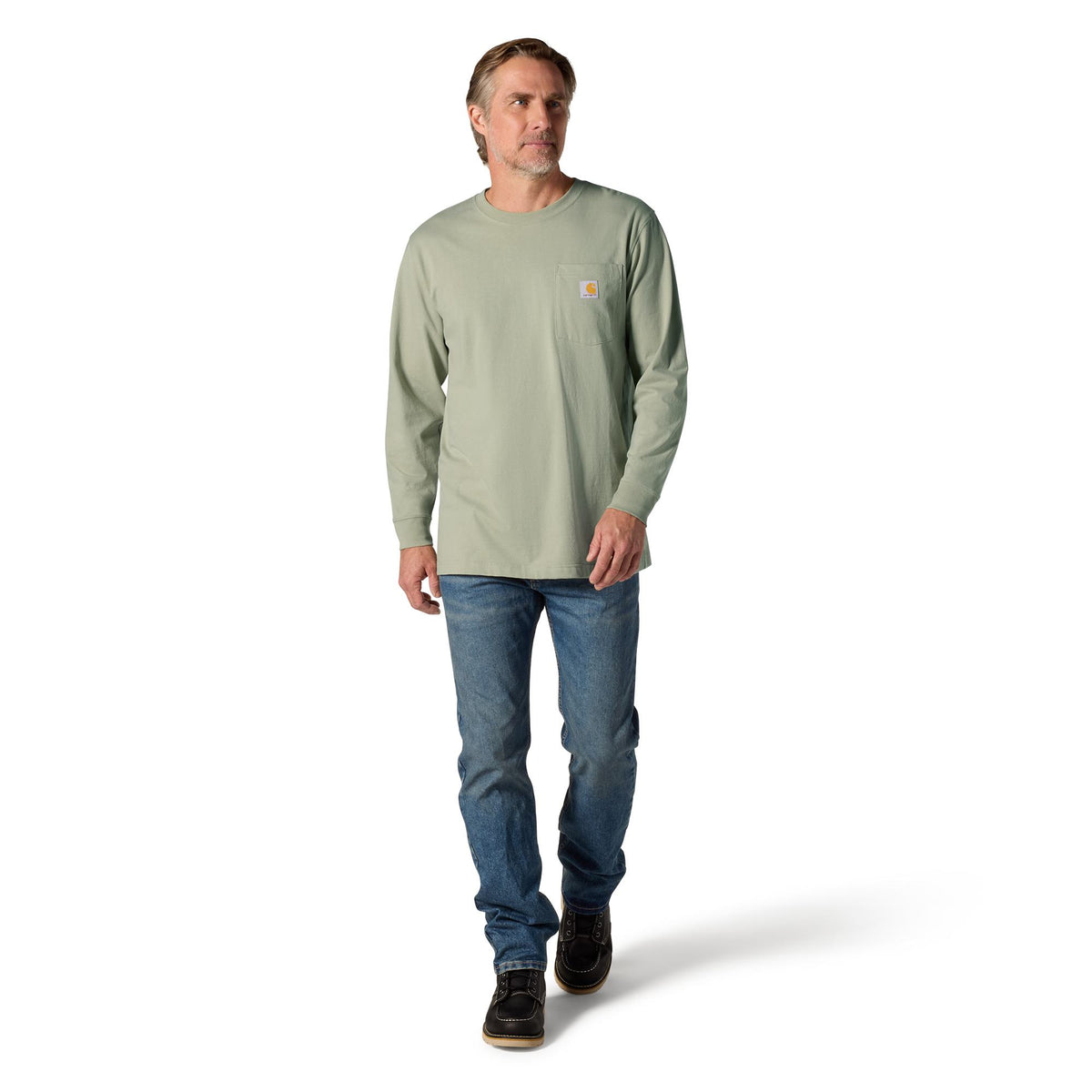 Carhartt Men's Irvine Tough C Graphic Relaxed Fit Pocket Long Sleeve T-Shirt Long Sleeve T-Shirts Carhartt