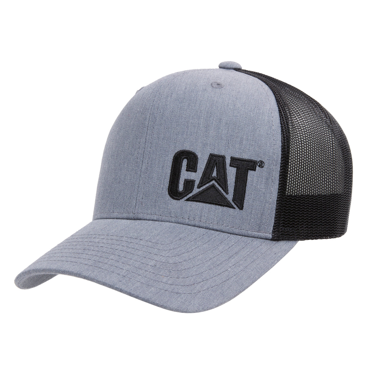 CAT Trademark Flexfit® Trucker Hat Hats & Caps CAT Heather Grey OS