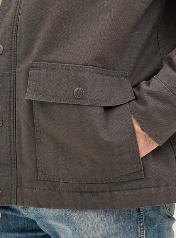 Wrangler Men's Quilted Flannel Lined Zip-Up Barn Coat - Work World