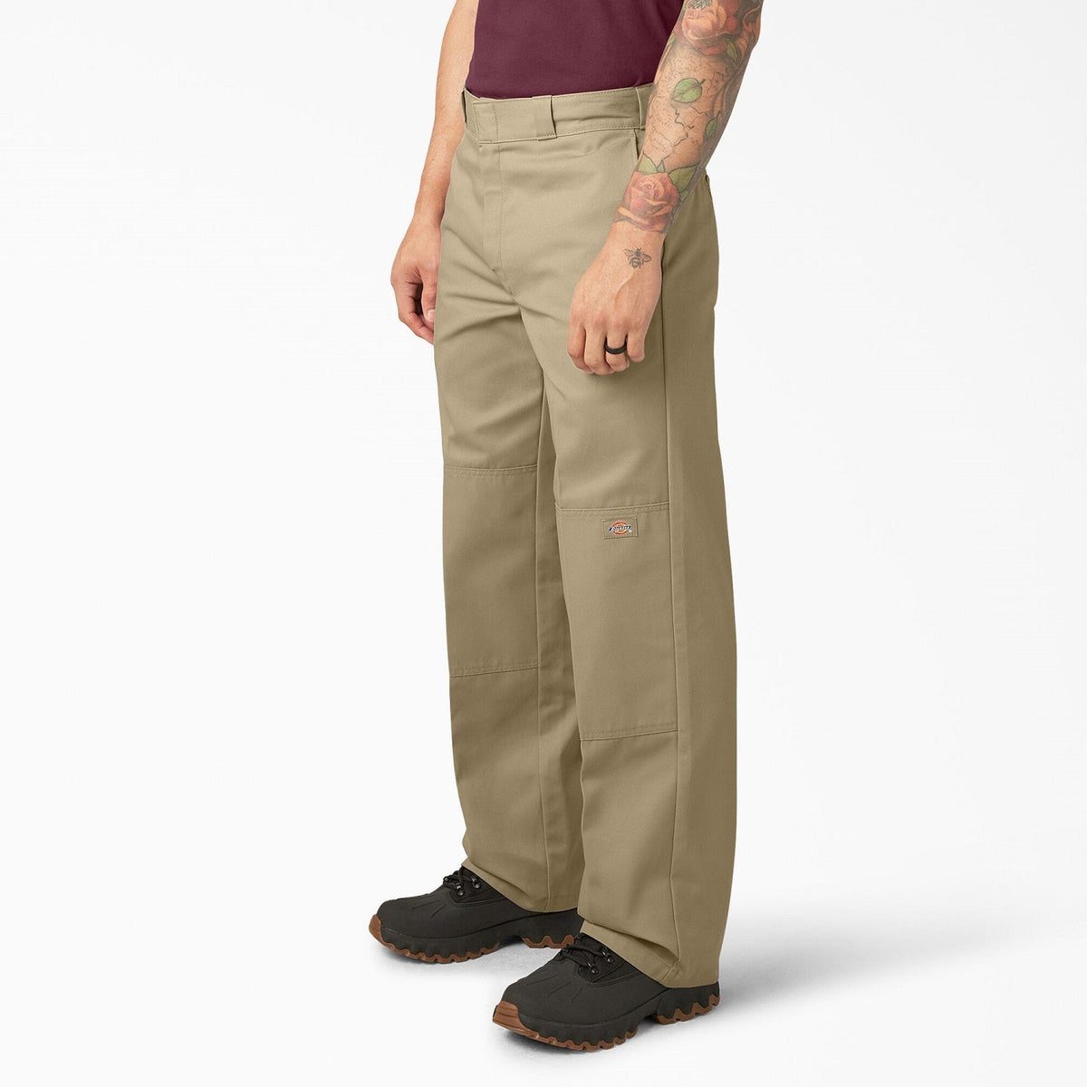 Dickies Men's Loose Fit Twill Double Knee Work Pant_Khaki- KEEP OFFLINE, PFAS - Work World - Workwear, Work Boots, Safety Gear