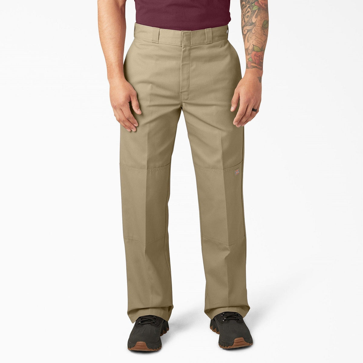 Dickies Men's Loose Fit Twill Double Knee Work Pant_Khaki- KEEP OFFLINE, PFAS - Work World - Workwear, Work Boots, Safety Gear