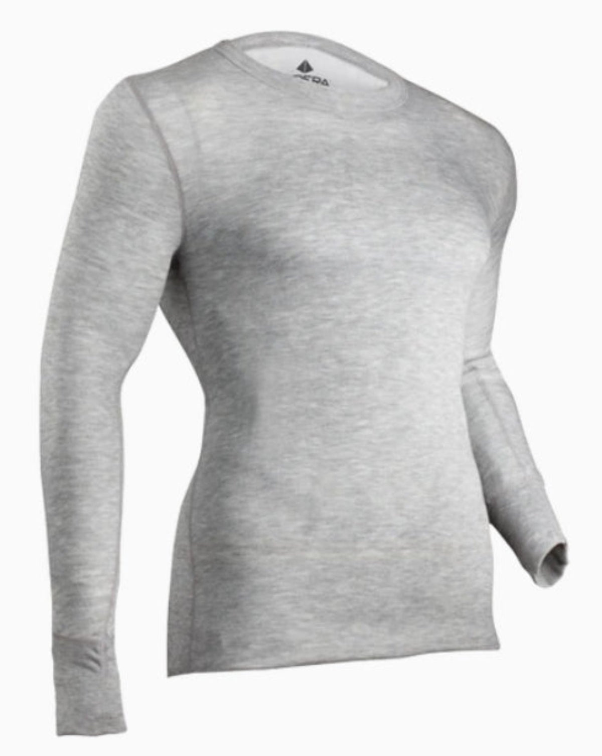 Indera Mills Men's 2-Layer SILVADUR™ Thermal Shirt Long Sleeve T-Shirts Indera Mills Heather Grey 2XL Reg