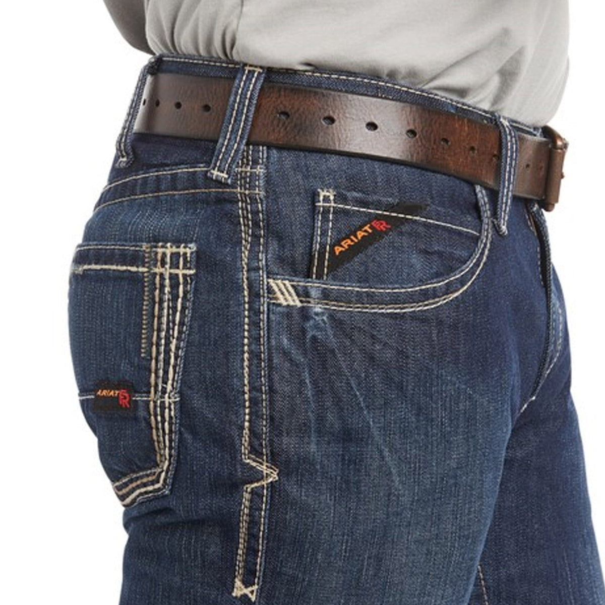 Ariat Men's Flame Resistant M4 Relaxed Boundary Boot Cut Jean Pants Ariat