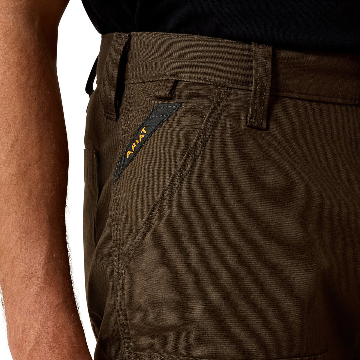 Ariat Men's Rebar M4 Low Rise DuraStretch Made Tough Double Front Stackable Straight Leg Pant Pants Ariat