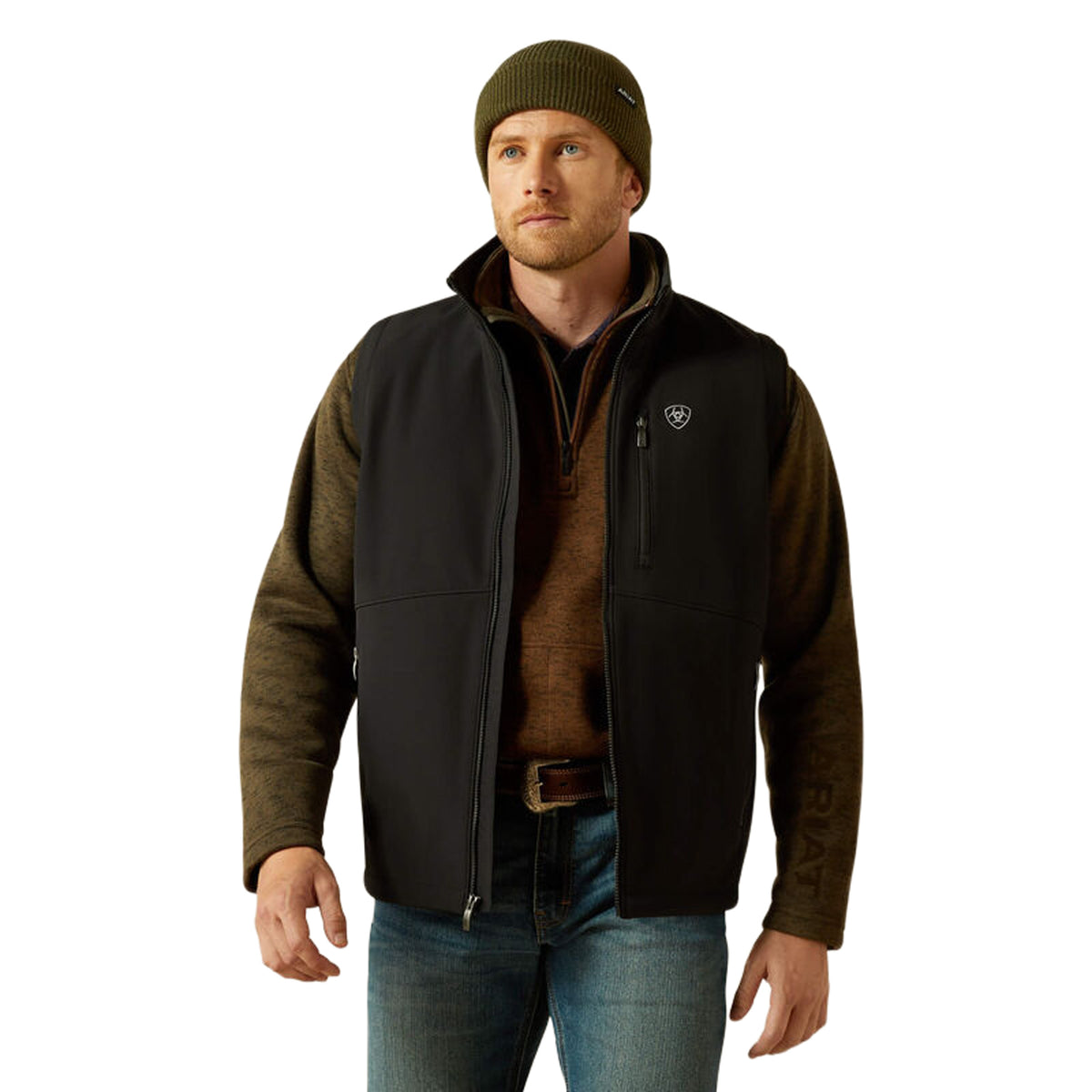 Ariat Men's Logo Softshell Vest Vests Ariat Black 2XL Reg