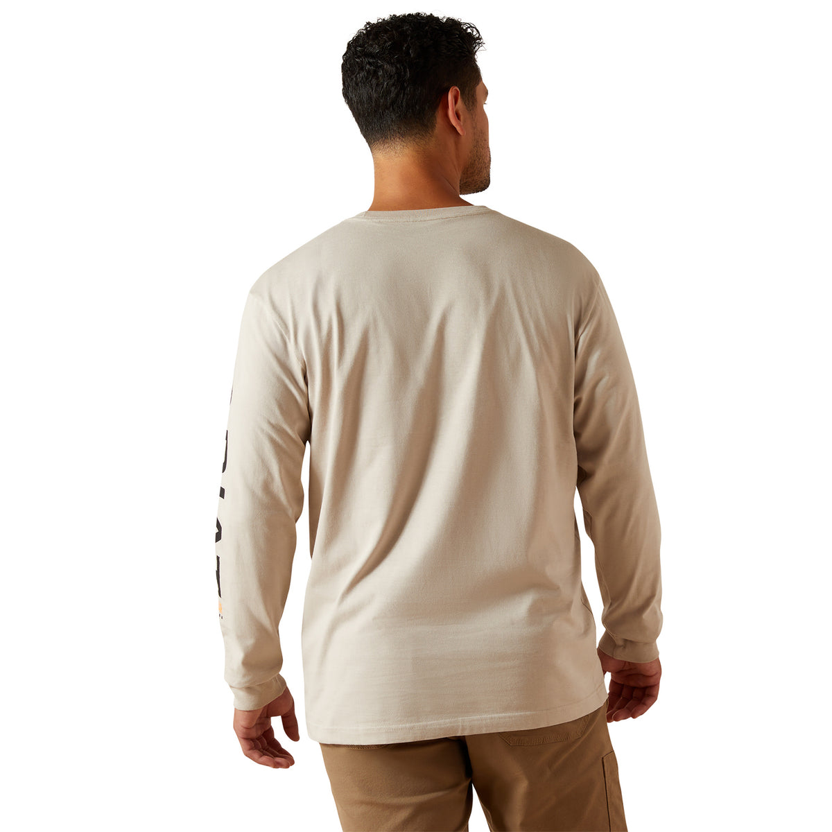 Ariat Men's Rebar Cotton Strong Standard Logo Pocket T-Shirt Long Sleeve T-Shirts Ariat