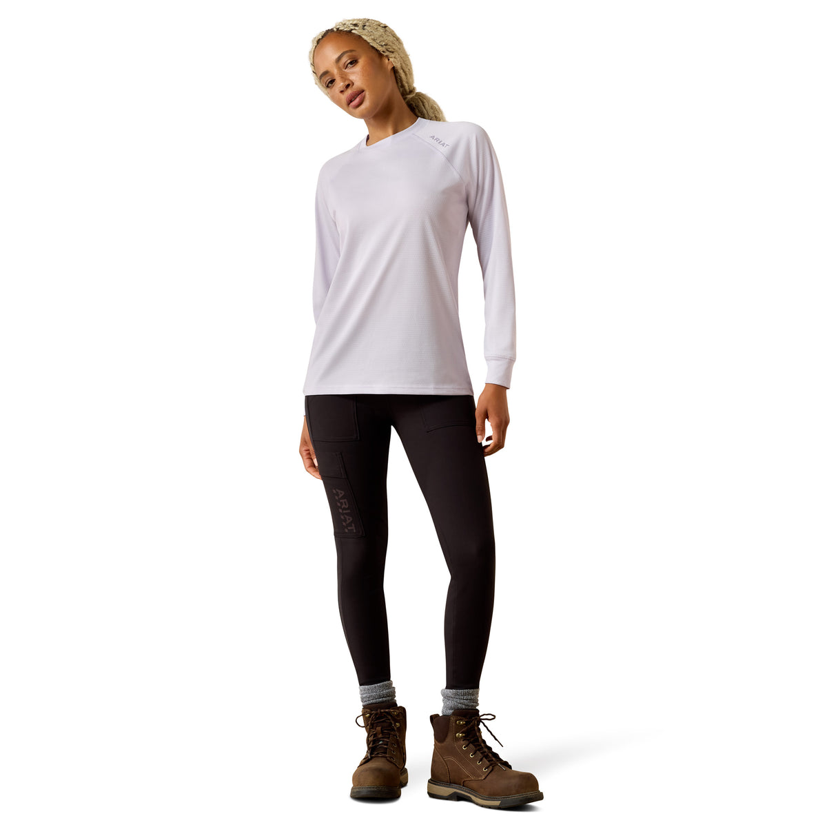 Ariat Women's Rebar Heat Fighter Essential Long Sleeve T-Shirt Long Sleeve T-Shirts Ariat
