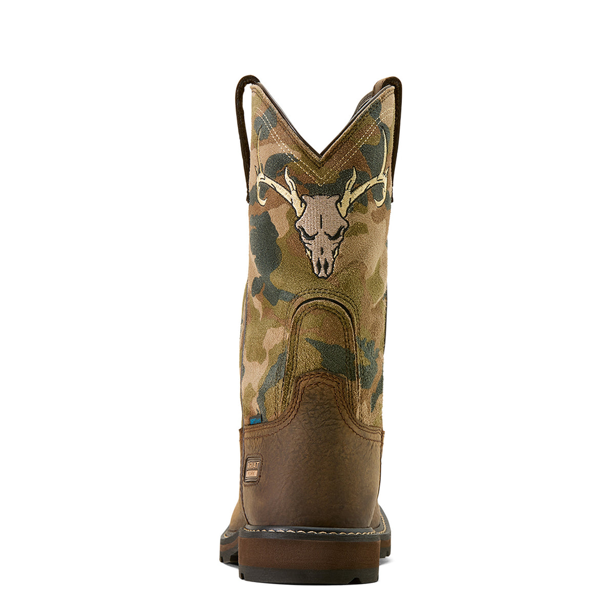 Ariat Men's Groundbreaker Antler Waterproof Wide Square Toe Steel Toe Work Boot Work Boots Ariat