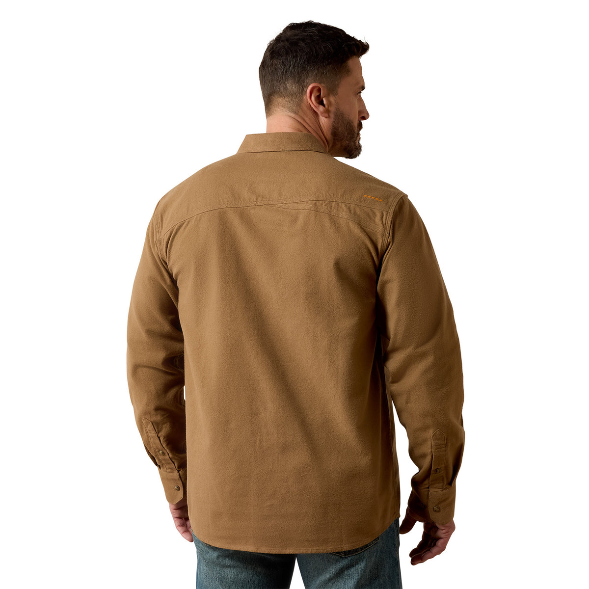 Ariat Men's Rebar Flannel Twill Snap Long Sleeve Work Shirt