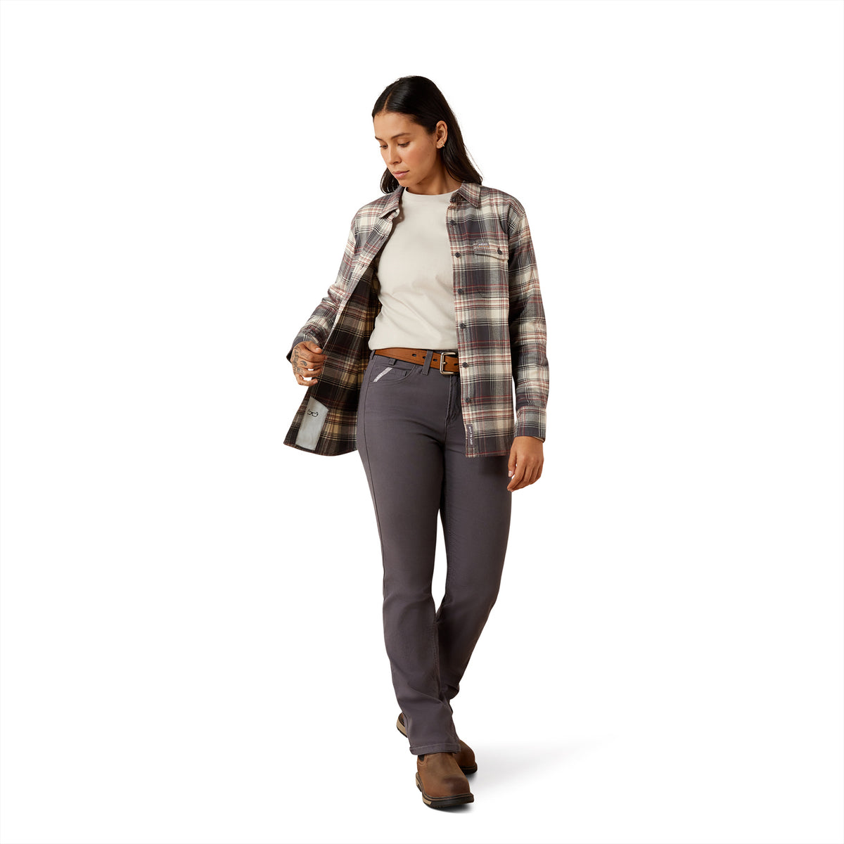 Ariat Women's Rebar Flannel Durastretch Long Sleeve Work Shirt