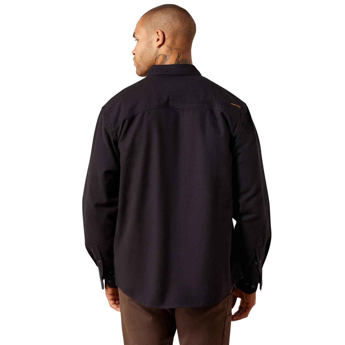 Ariat Men's Rebar Flannel Twill Snap Long Sleeve Work Shirt