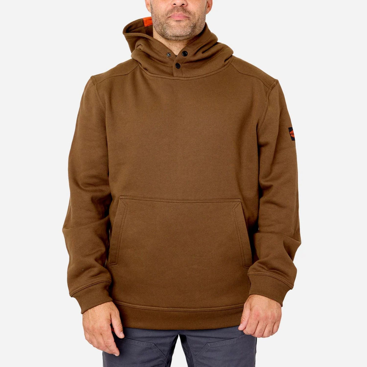 BRUNT Men's The Shevlin Water Resistant Workwear Hoodie Sweatshirts & Hoodies BRUNT Mud Brown 2XL Reg