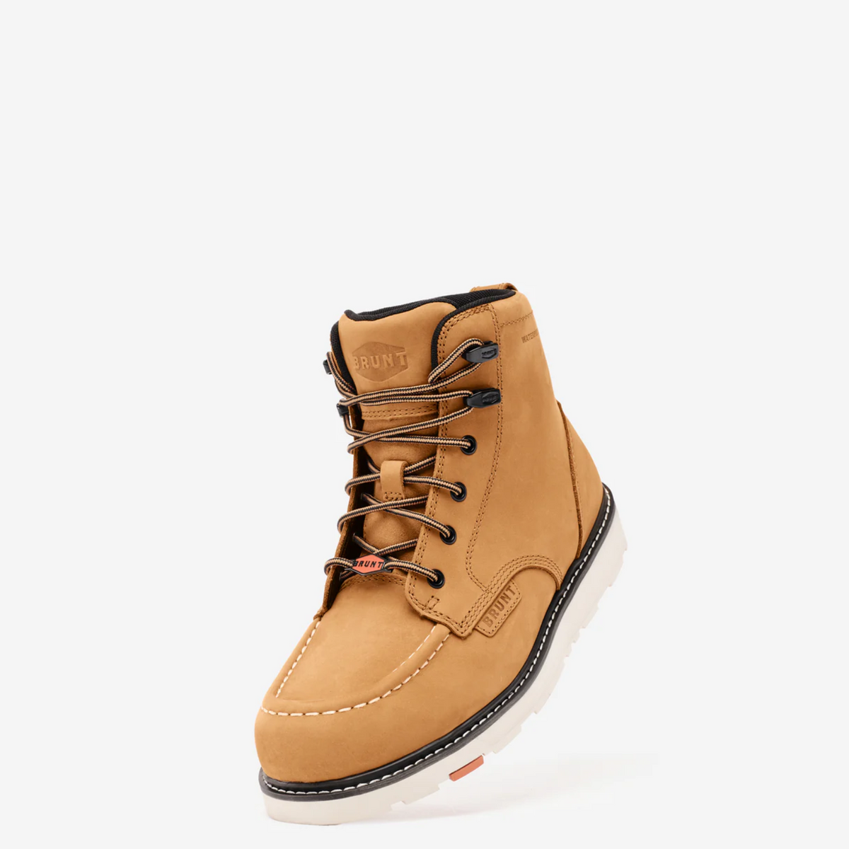 BRUNT Men's Marin 6" Waterproof Moc Toe Work Boot Work Boots BRUNT
