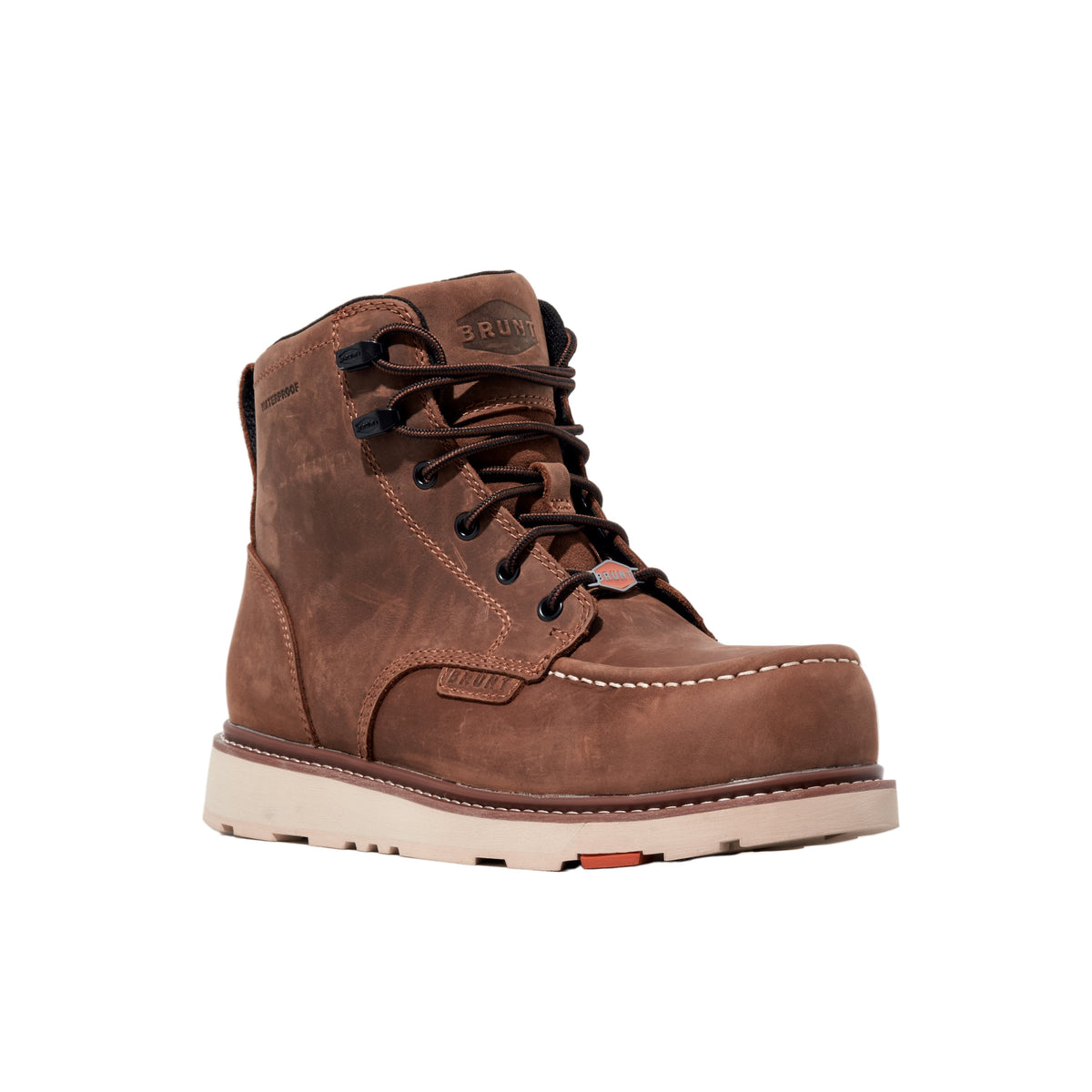 BRUNT Men's Marin 6" Comp Toe Waterproof Work Boot Work Boots BRUNT