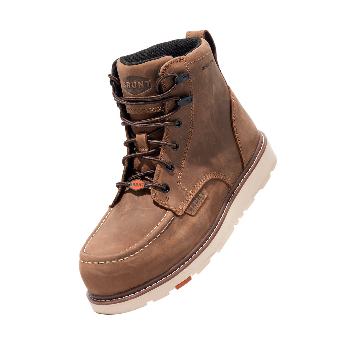 BRUNT Men's Marin 6" Comp Toe Waterproof Work Boot Work Boots BRUNT