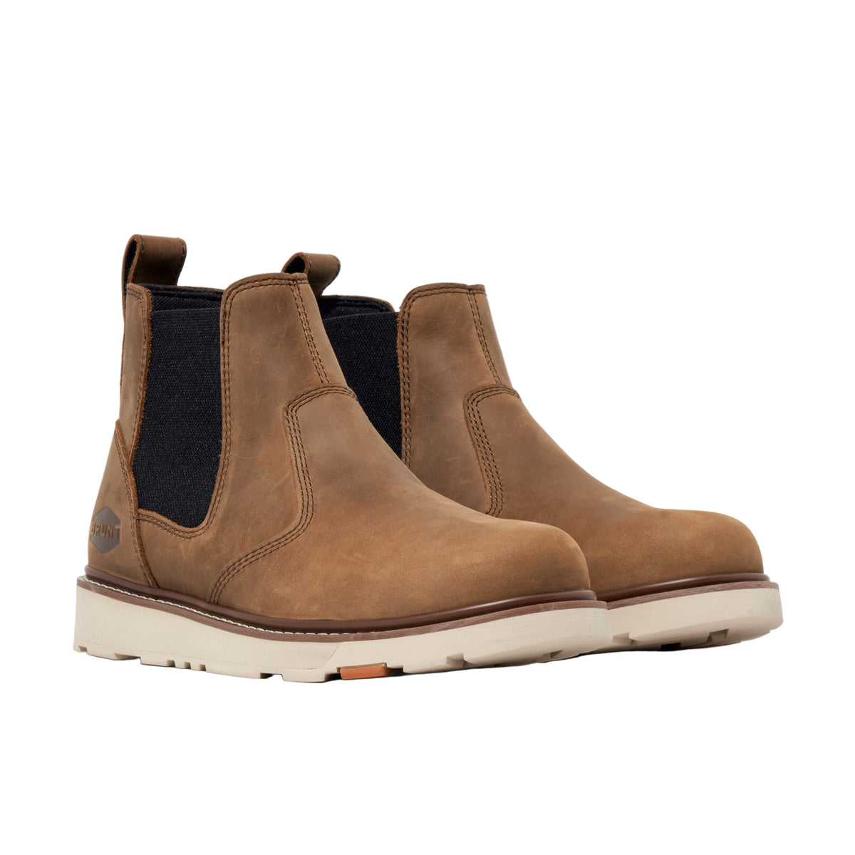 BRUNT Men's The Ohman 6" EH Slip Resistant Soft Toe Chelsea Work Boot Work Boots BRUNT