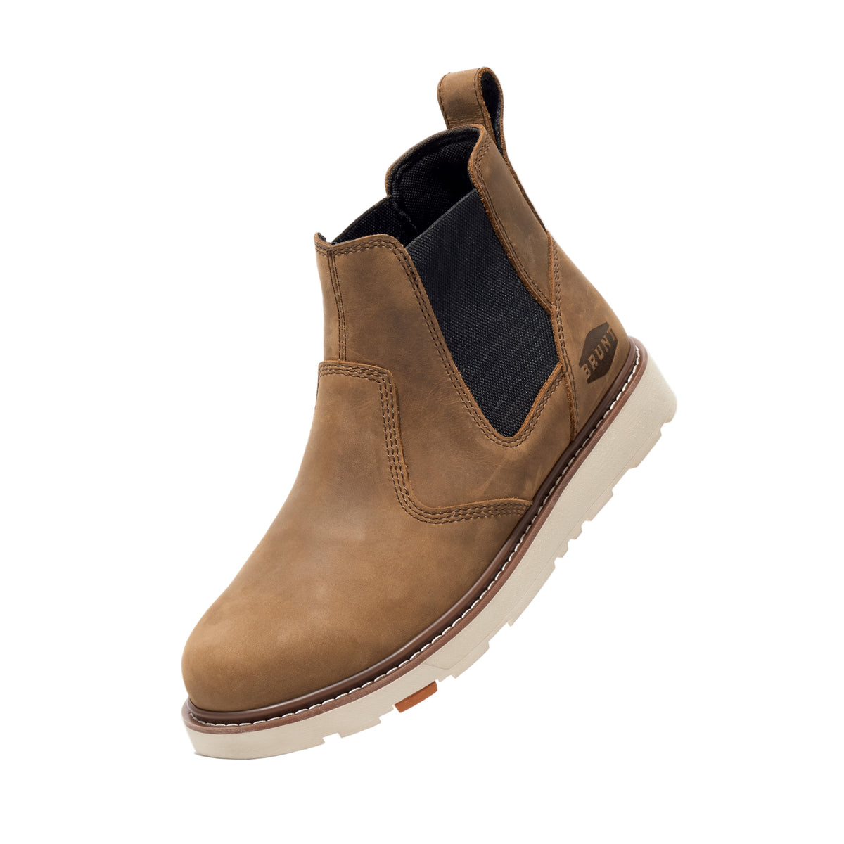 BRUNT Men's The Ohman 6" EH Slip Resistant Soft Toe Chelsea Work Boot Work Boots BRUNT