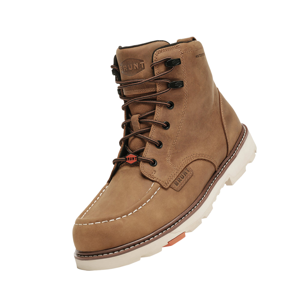 BRUNT Men's The Marin 90° Heel Waterproof Comp Toe Work Boot Work Boots BRUNT