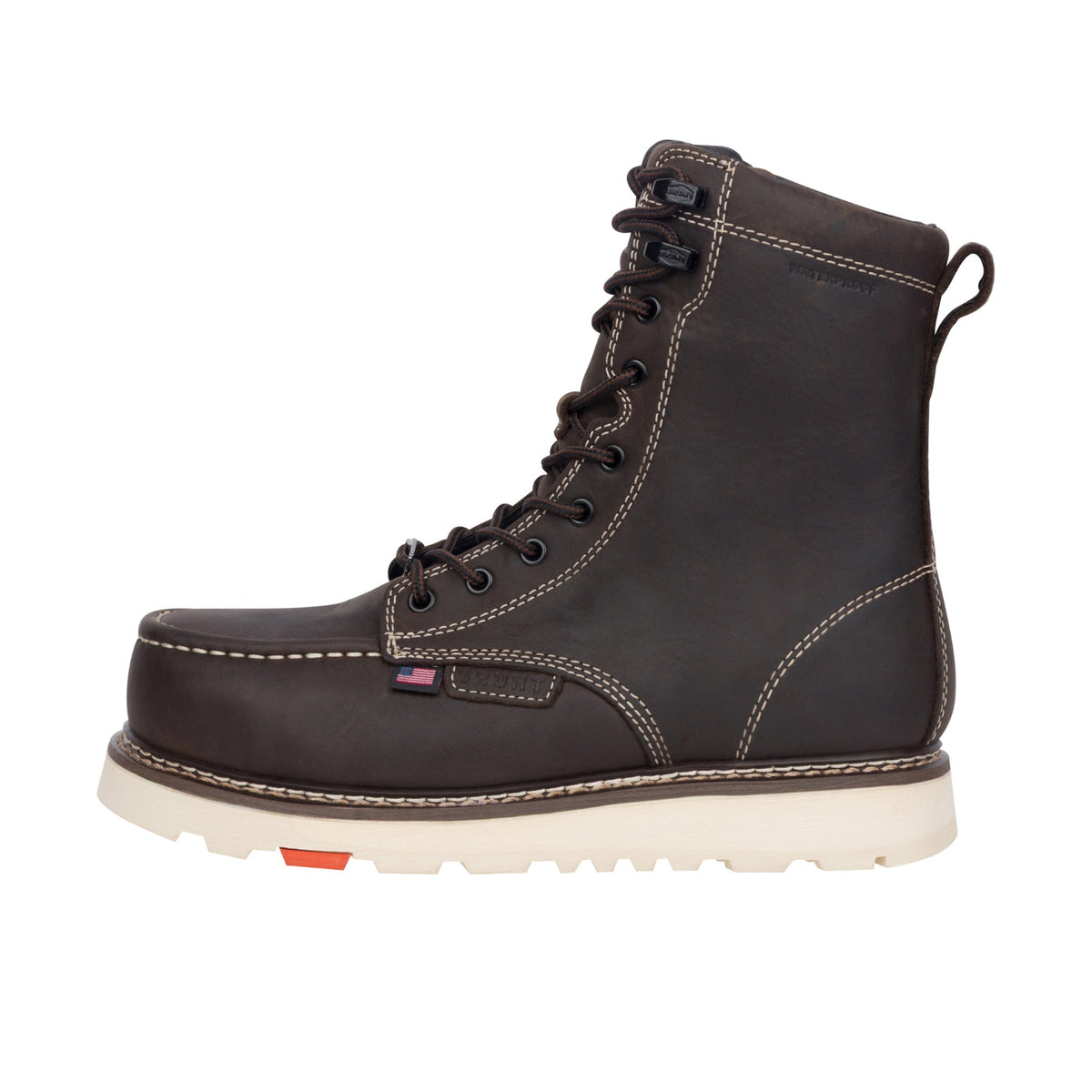 BRUNT Men's The USA Marin 8" Welted Waterproof Comp Toe Work Boot Work Boots BRUNT