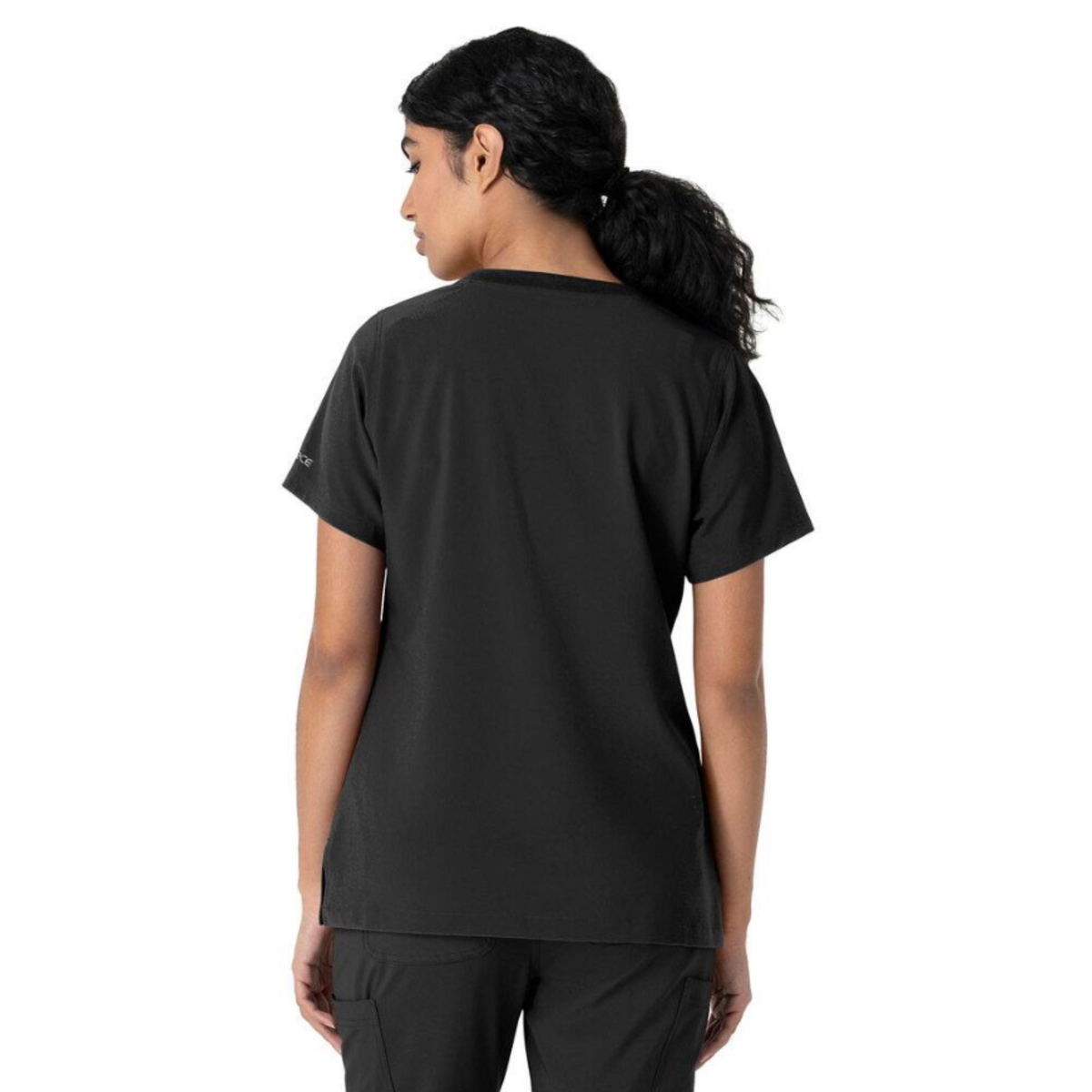 Carhartt Women's Cross Flex Crewneck Pocket Short Sleeve Scrub Top Scrubs Carhartt
