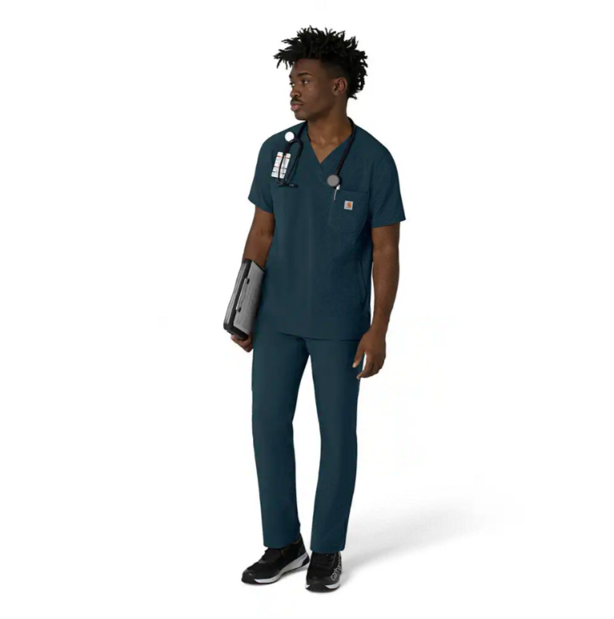 Carhartt Men's Force Cross Flex V-Neck Scrub Top Scrubs Carhartt