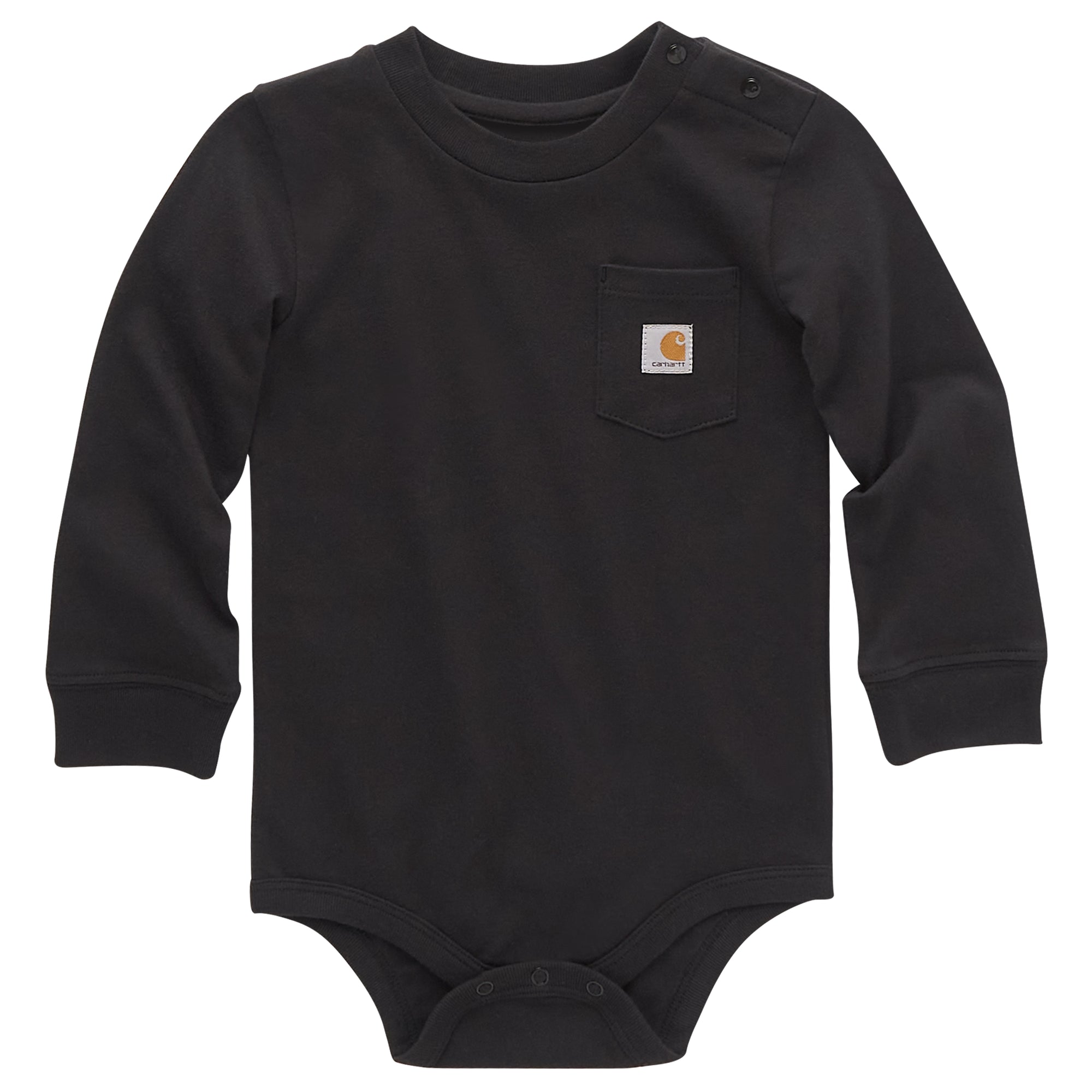 Carhartt Infant Long Sleeve Logo Chest Pocket Bodysuit - Work World - Workwear, Work Boots, Safety Gear