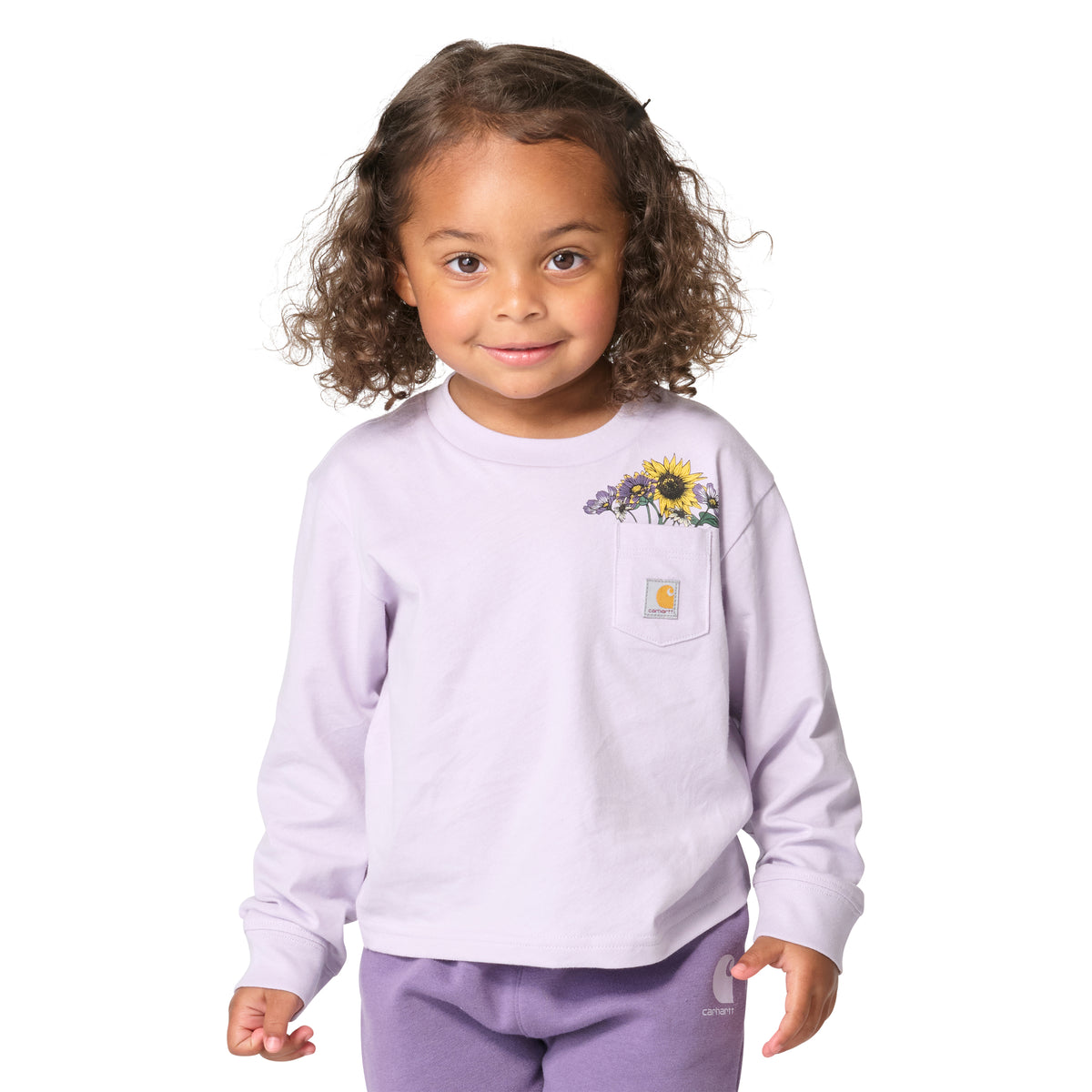 Carhartt Kids' Floral Pocket Long Sleeve T-Shirt Long Sleeve T-Shirts Carhartt