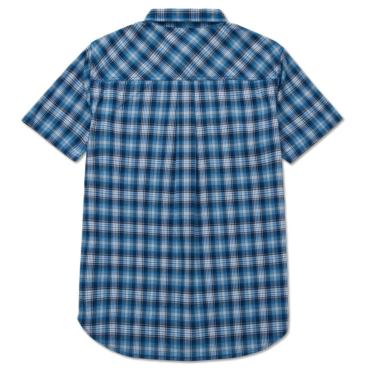 CAT Men's Plaid Button-Downp Short Sleeve Work Shirt Work Shirts CAT