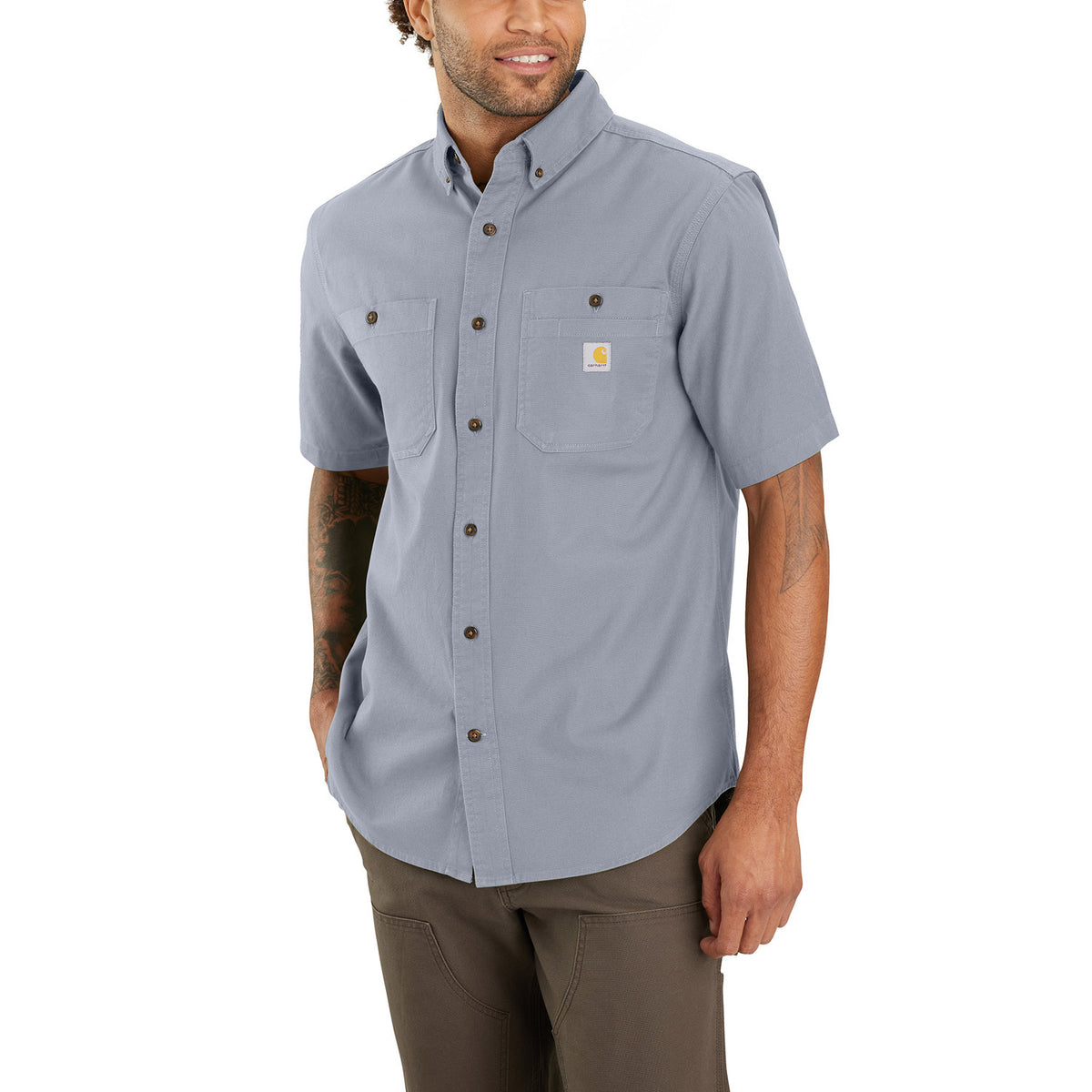 Carhartt Men&#39;s Rugged Flex® Relaxed Fit Midweight Canvas Work Shirt - Work World - Workwear, Work Boots, Safety Gear