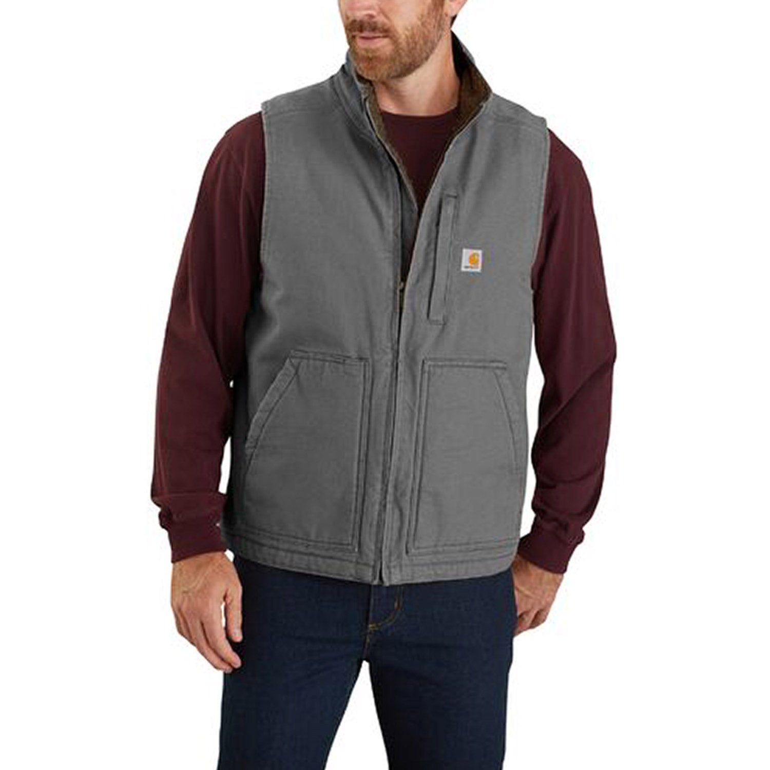 Carhartt Men's Washed Duck Mock Neck Vest - Work World