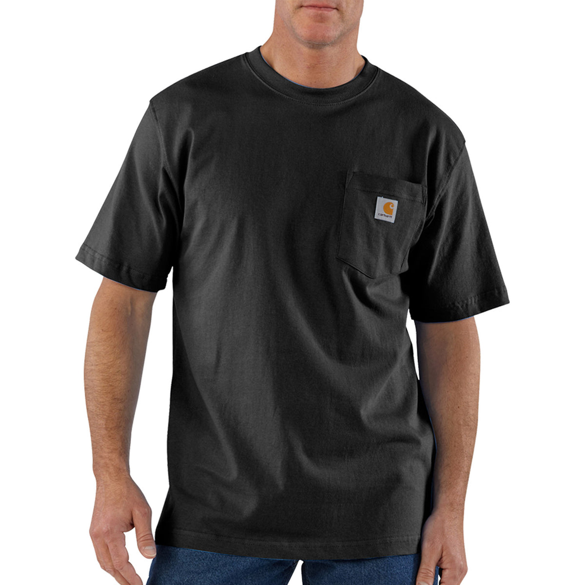 Carhartt Men&#39;s Short Sleeve Pocket T-Shirt_Black - Work World - Workwear, Work Boots, Safety Gear