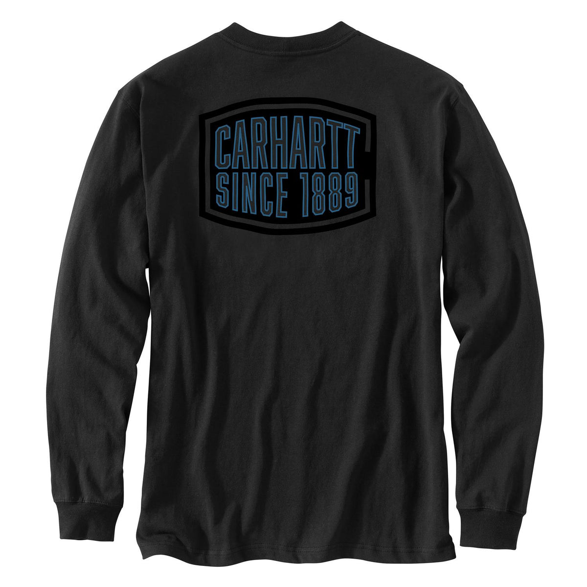 Carhartt Men's Loose Fit Heavyweight Long-Sleeve Pocket 1889 Graphic T-Shirt Long Sleeve T-Shirts Carhartt Black 2XL Reg
