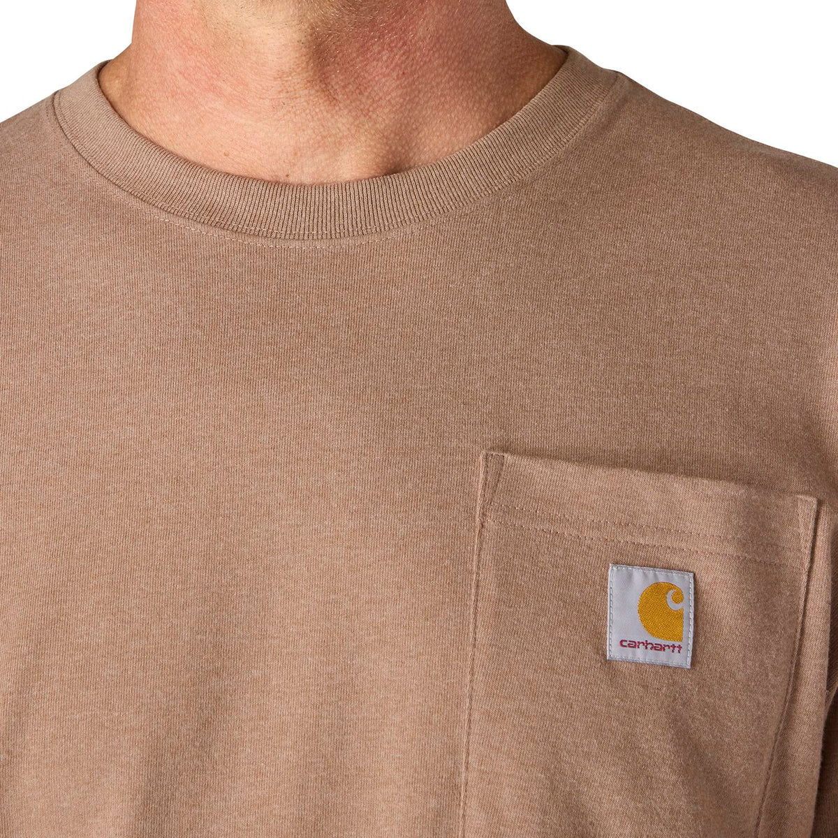Carhartt Men's Loose Fit Heavyweight Long-Sleeve Pocket Deer Graphic T-Shirt Long Sleeve T-Shirts Carhartt