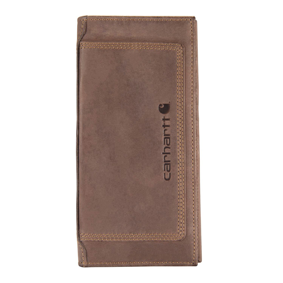 Carhartt Men's Leather Triple Stitched Rodeo Wallet Wallets Carhartt Brown OS