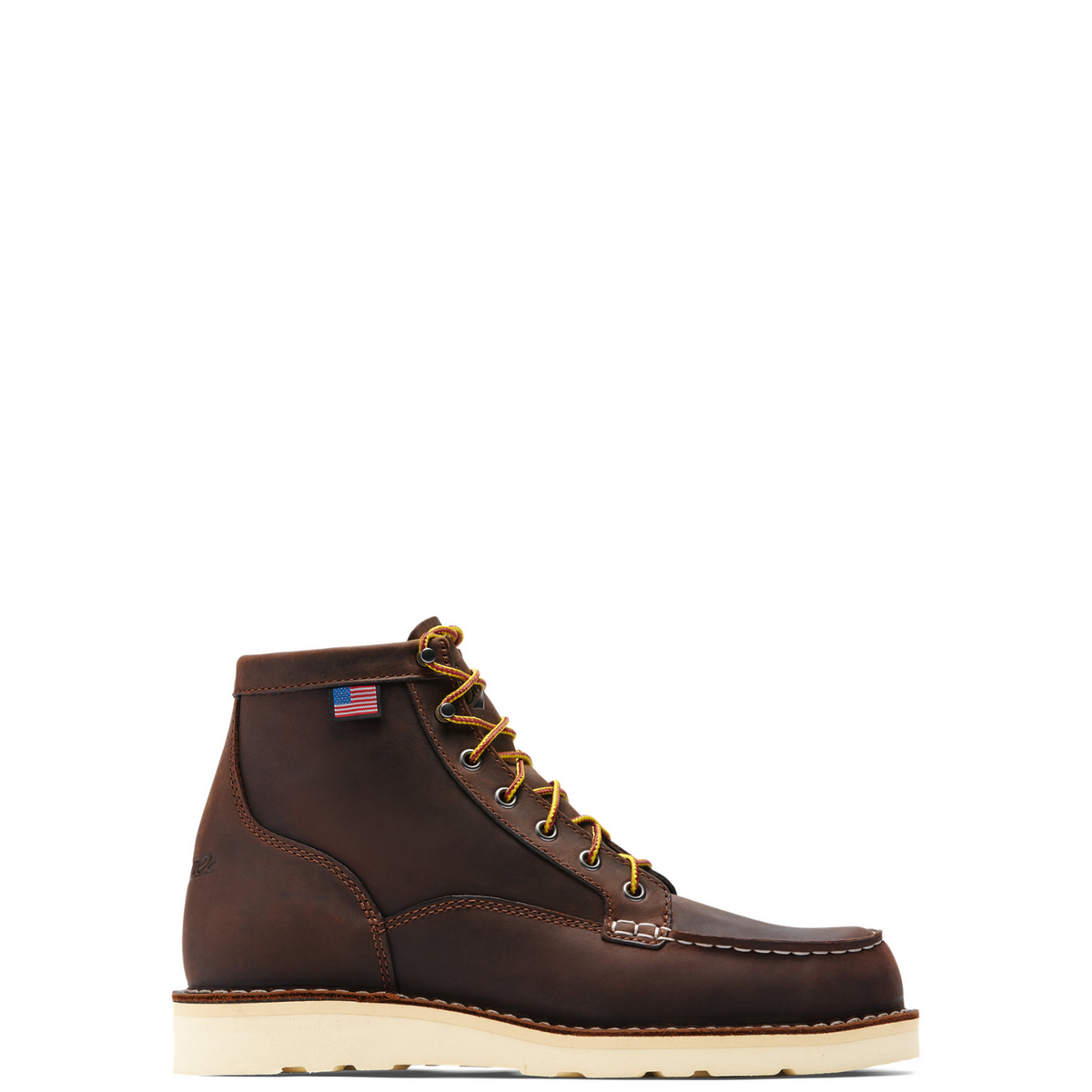 Danner Men's Bull Run 6" EH Moc Toe Work Boot Work Boots Danner Dark Brown 10 2E