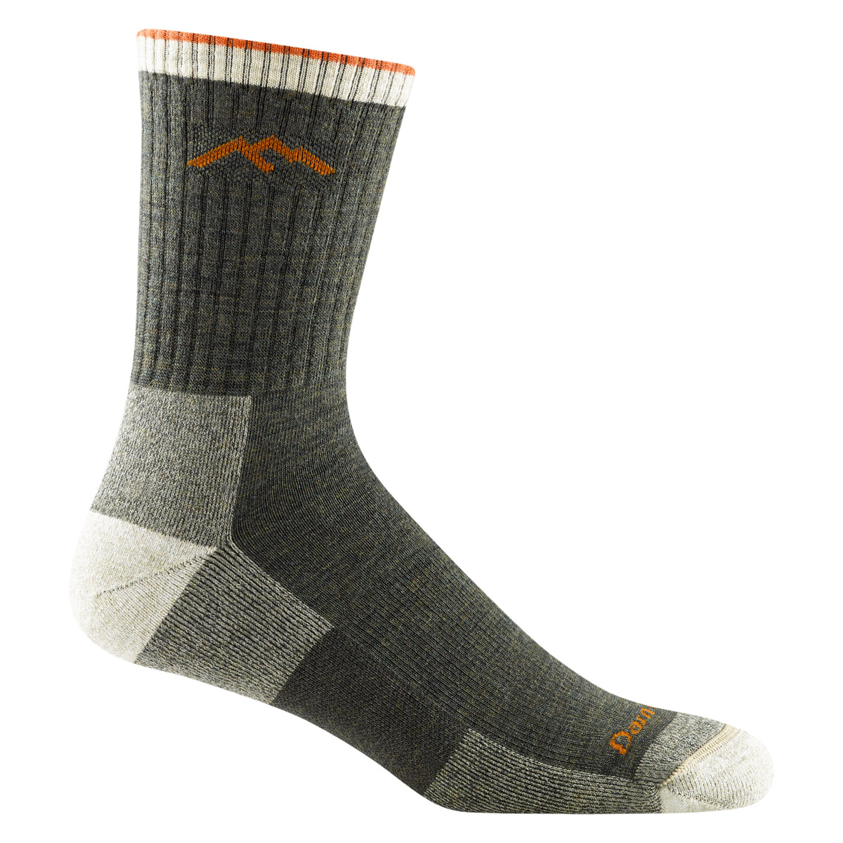 Darn Tough Men's Hiker Micro Crew Midweight Hiking Socks Socks Darn Tough Olive 2XL
