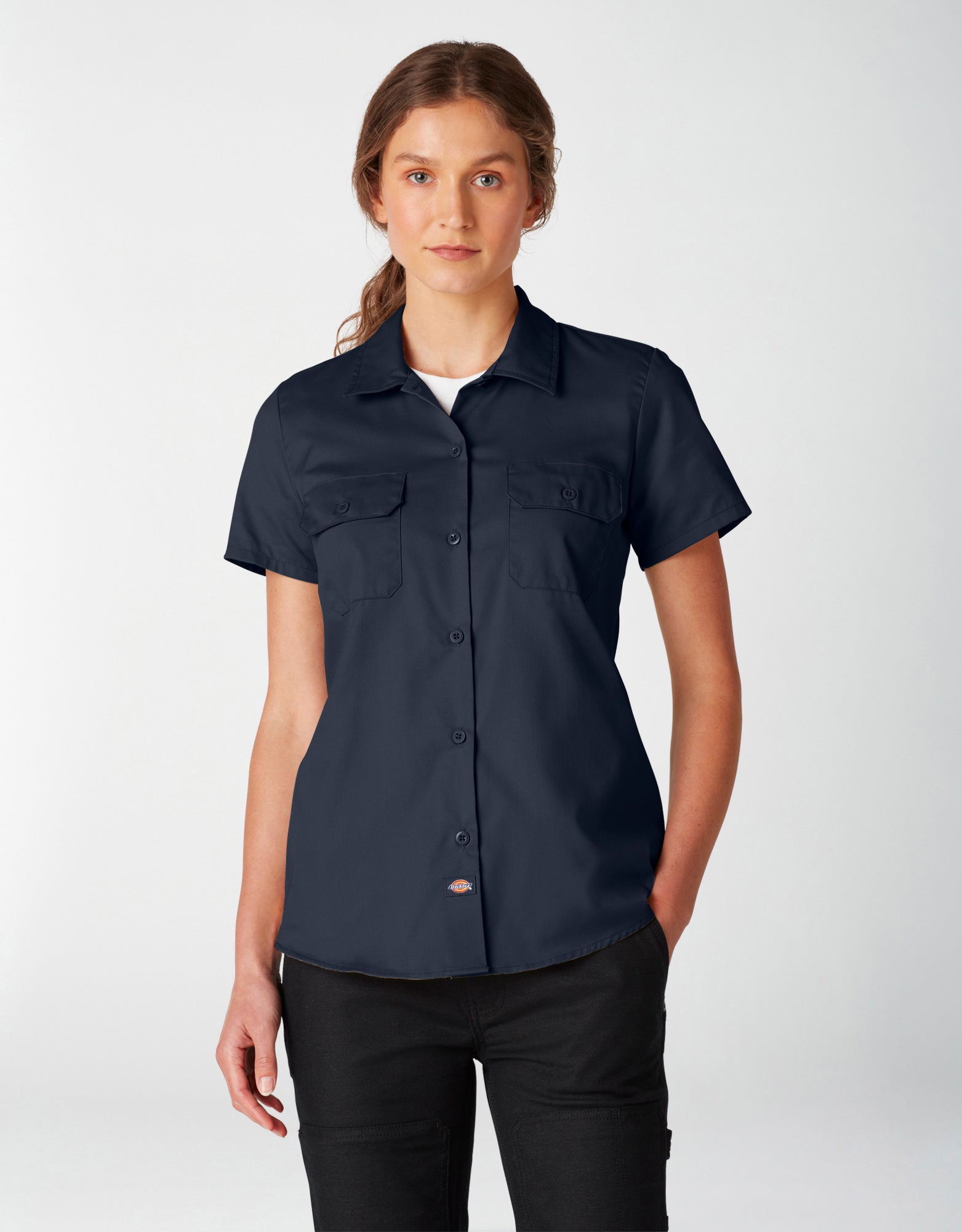 Dickies Women's FLEX Short Sleeve Work Shirt - Work World - Workwear, Work Boots, Safety Gear