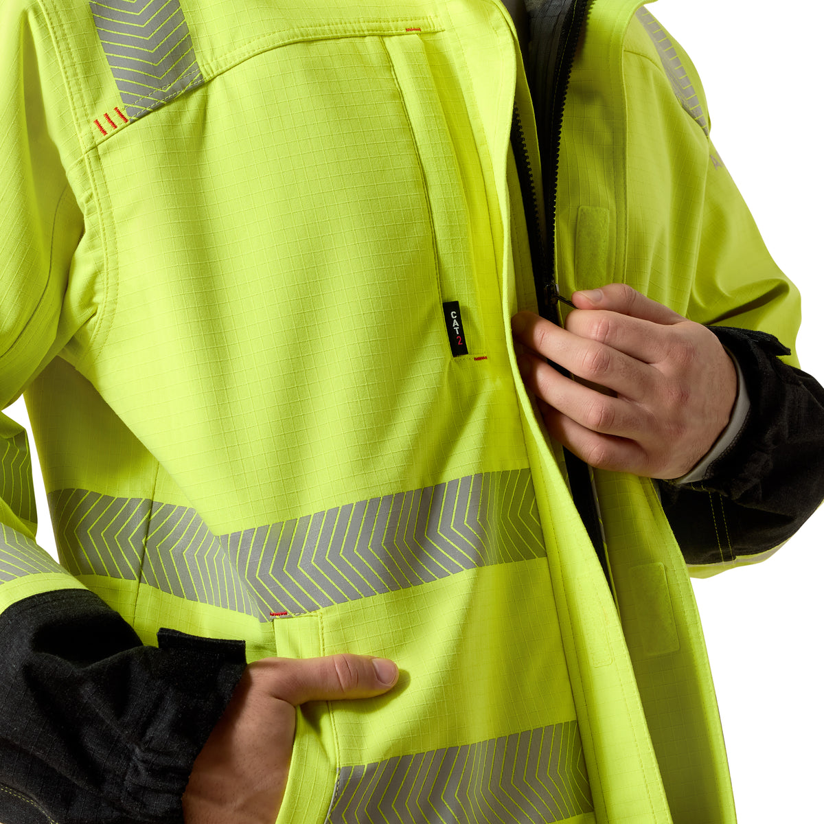 Ariat Men's FR Hi-Vis C3 Waterproof Hooded Jacket
