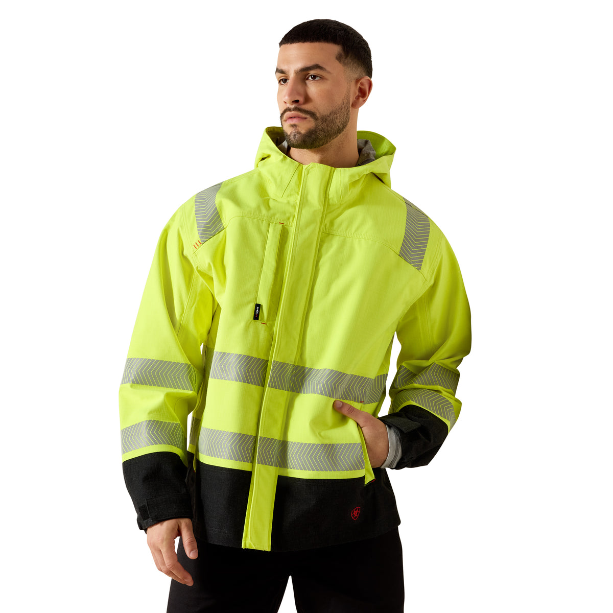 Ariat Men's FR Hi-Vis C3 Waterproof Hooded Jacket