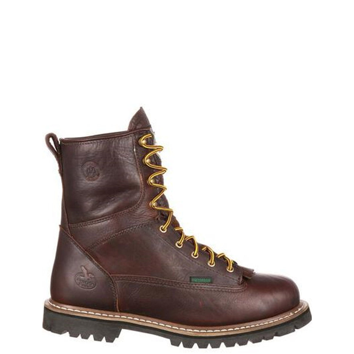 Georgia Boot Men's Lace-to-Toe 8" Waterproof EH Soft Toe Work Boot Work Boots Georgia Boot Brown 10 M
