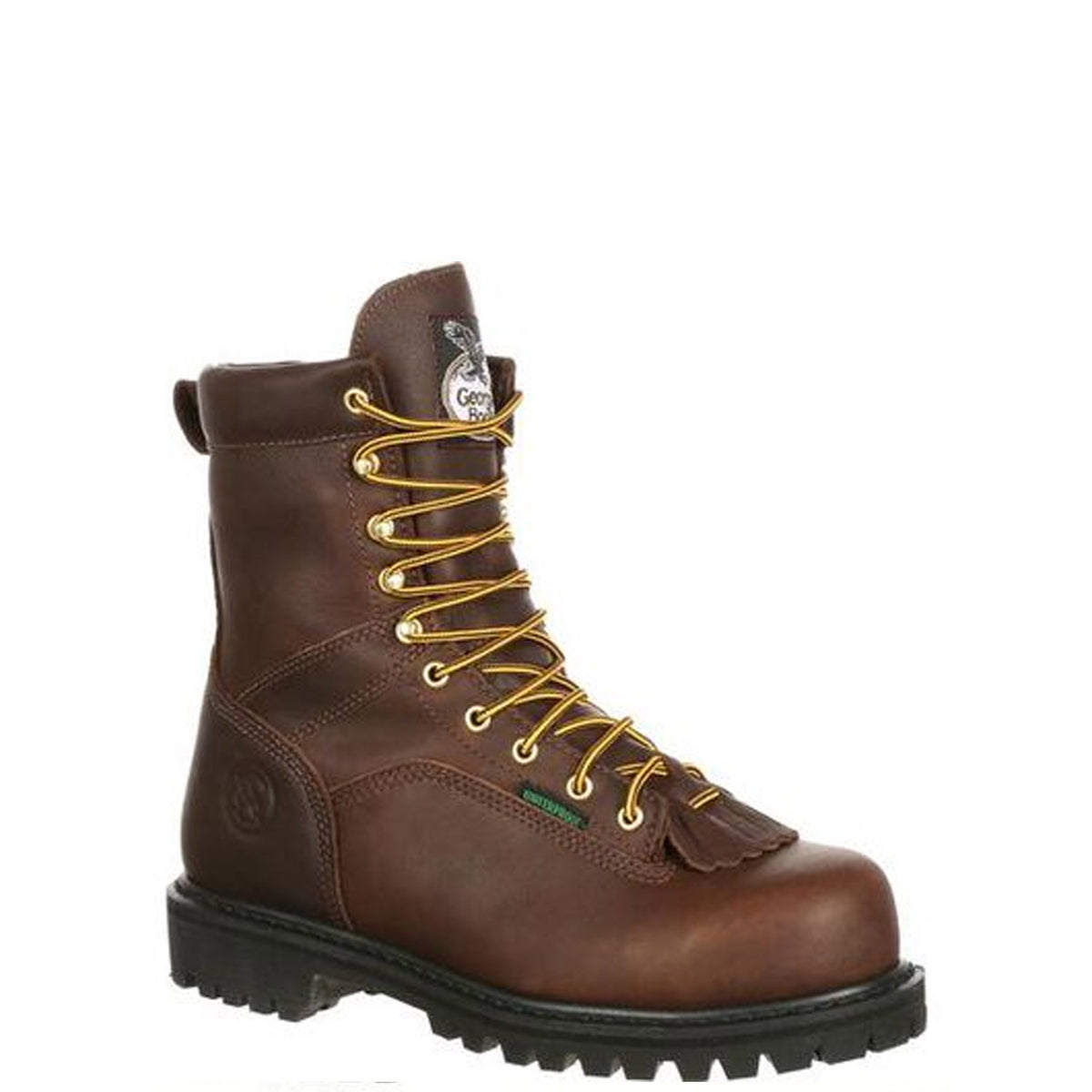 Georgia Boot Men&#39;s Lace-to-Toe 8&quot; Waterproof Steel Toe Logger Boot - Work World - Workwear, Work Boots, Safety Gear