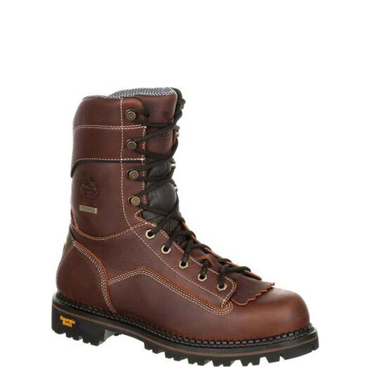 Georgia Boot Men&#39;s AMP LT 9&quot; Waterproof EH Comp Toe Low Heel Logger Boot - Work World - Workwear, Work Boots, Safety Gear