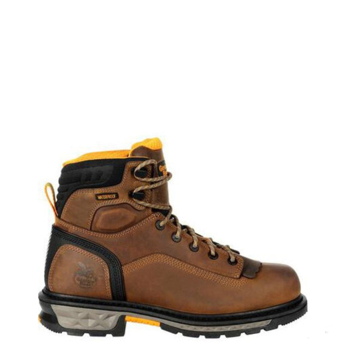 Georgia Boot Men's Carbo-Tec LTX 6" Waterproof EH Comp Toe Work Boot Work Boots Georgia Boot Medium Brown 10 M