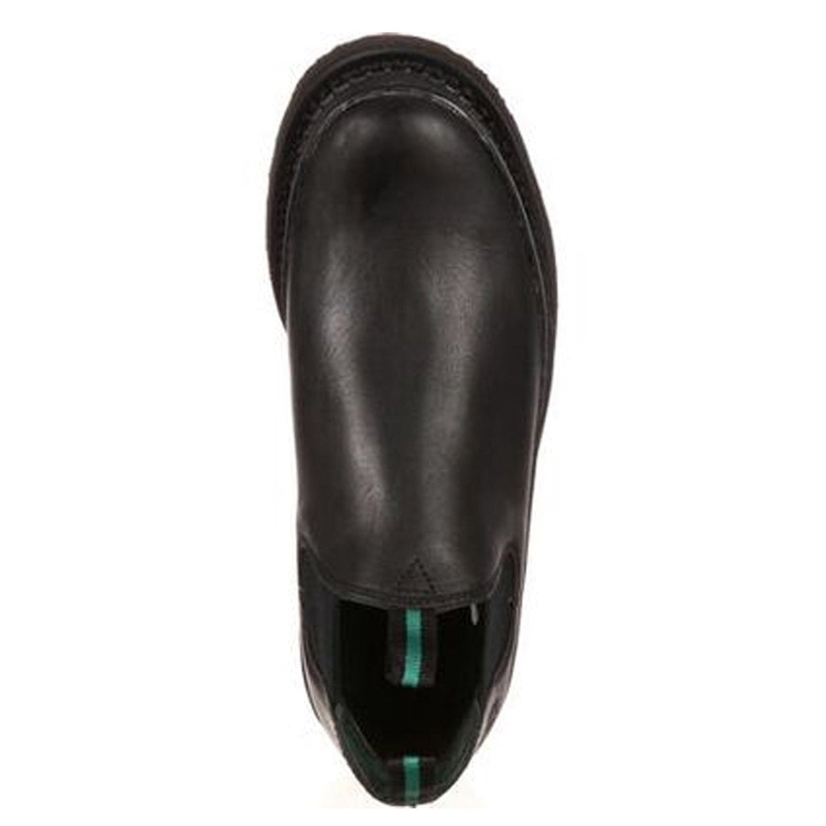 Georgia Giant Men's 4" Pull-On Romeo Work Shoe_Black Slip-On Shoes & Clogs Georgia Boot